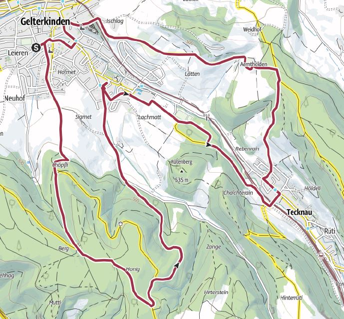 2. Geischtli Wandertage 2026 - Ausschnitt 15km