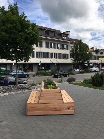 Holzsitzbank Allmend-Markt